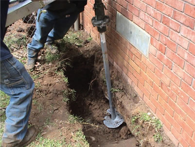 Slab Pier Installation in Tupelo, MS